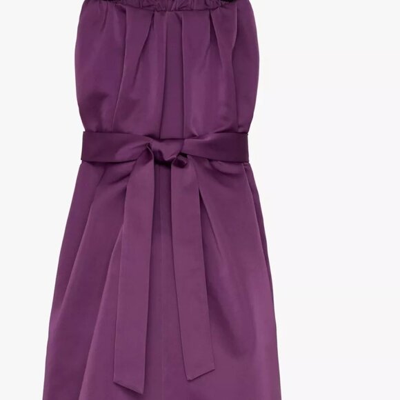ZARA WOMAN NWT FW23 STRAPLESS PANELLED DRESS LIMITED EDITION AUBERGINE 8248/754 - Picture 10 of 16